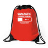 sarcastic comment loading please wait funny cool humour Drawstring Bags