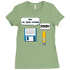usb i am your father! funny geek computer Ladies Fitted T-Shirt