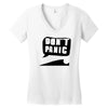 dont panic Women's V-Neck T-Shirt