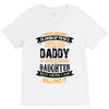 Super Cool Daddy Of A Freaking Awesome Daughter V-Neck Tee