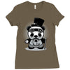 steampunk panda Ladies Fitted T-Shirt