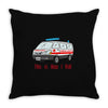 how i roll ambulance Throw Pillow