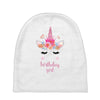birthday unicorn family series birthday girl Baby Beanies