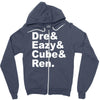 dre eazy cube rendre eazy cube ren Zipper Hoodie