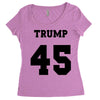 Trump 45 jersey number Women's Triblend Scoop T-shirt