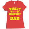 strongest dad Ladies Fitted T-Shirt