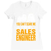 cant scare me im sales engineer halloween Ladies Fitted T-Shirt