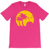 beach silhouette birds sand sunset T-Shirt