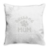 bulldog mum Throw Pillow