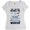 no one can scare me i am atomach cancer warrior Women's Triblend Scoop T-shirt