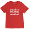 bikesexual i'll ride just about anything V-Neck Tee