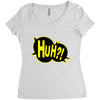 huh bang pow boom splat carto Women's Triblend Scoop T-shirt