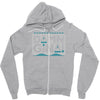 damn gina Zipper Hoodie