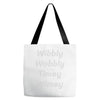 wibbly w0bbly Tote Bags