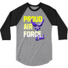 proud air force dad 3/4 Sleeve Shirt