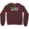 zombie never give up fun Crewneck Sweatshirt