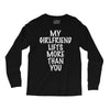 my girlfriend lifts more than you Long Sleeve Shirts