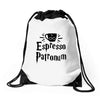 espresso patronum Drawstring Bags