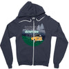 Way Down We Go Zipper Hoodie