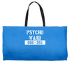psycho ward  funny  fancy dress horror halloween mental health Weekender Totes