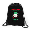 christmas baking team crew elf Drawstring Bags