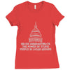 never underestimate Ladies Fitted T-Shirt