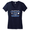 I Love Someone with Stomach Cancer to The Moon and Back to Infinity Women's V-Neck T-Shirt