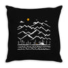 camp fire Throw Pillow