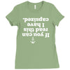 if you can read this i have capsized Ladies Fitted T-Shirt