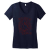 blind love fire heart Women's V-Neck T-Shirt
