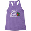holly jolly christmas Racerback Tank