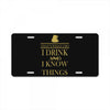 i drink License Plate
