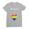 Worth The Wait Rainbow Ladies Fitted T-Shirt
