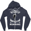 simple man running Zipper Hoodie