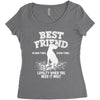 Best Friend Great Dane Women's Triblend Scoop T-shirt