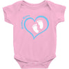 Baby Boy with Heart Any Name Customized Baby Bodysuit