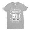 vintage made in 1990 perfectly aged a living legend Ladies Fitted T-Shirt