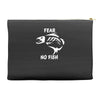 fear no fish bone skeleton Accessory Pouches