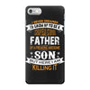 Super Cool Father Of A Freaking Awesome Son iPhone 7 Case
