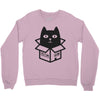 cats love boxes Crewneck Sweatshirt
