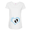 Custom baby boy name maternity design Maternity Scoop Neck T-shirt