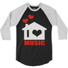 new i love house 3/4 Sleeve Shirt