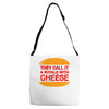 royale with cheese Adjustable Strap Totes