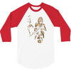 marilyn monroe machine gun gangster 100% cotton 3/4 Sleeve Shirt