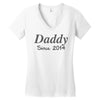 personalised daddy (2) Women's V-Neck T-Shirt