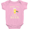 Wish You Were Beer Baby Bodysuit