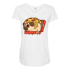 pizza pug Maternity Scoop Neck T-shirt