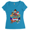 paw patrol birthday boy uncle Women's Triblend Scoop T-shirt