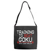 dragon ball z t shirt, train insaiyan t shirt training to beat goku dr Adjustable Strap Totes
