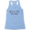 space are friends black Racerback Tank